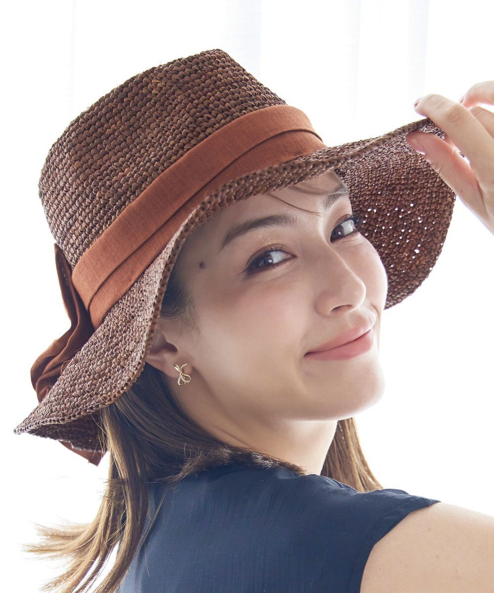 Tiaclasse  ツバ広リボンハット 