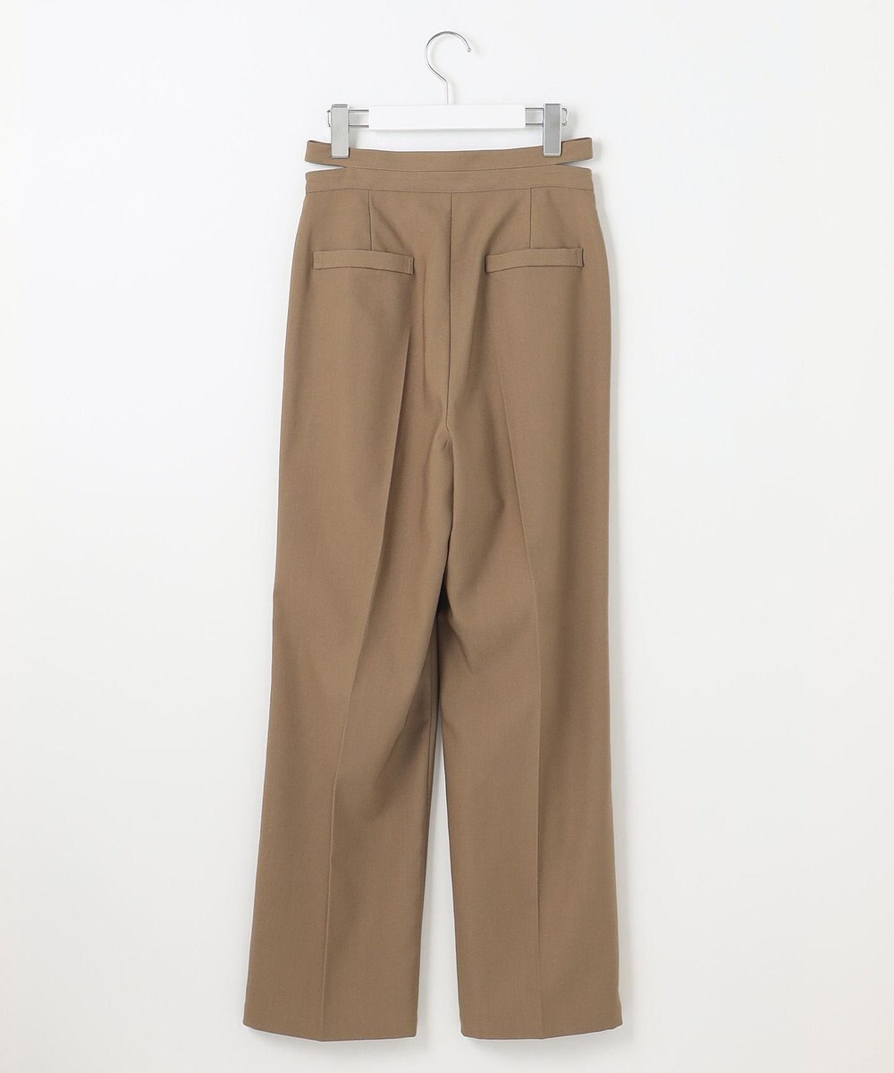 Feroux 【洗える】サイドオープンスラックス パンツ 