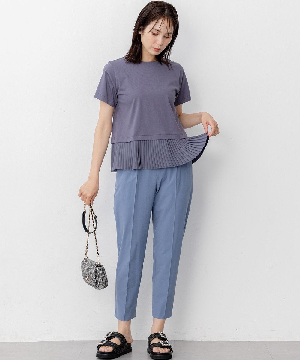 組曲 スーパーライトストレッチテーパード パンツ 