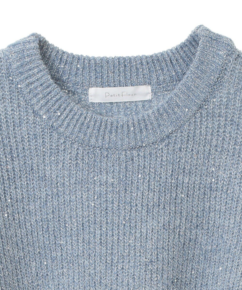 Green Parks ・Ｐｅｔｉｔ　Ｆｌｅｕｒ　ラメ＆スパンコールニット 