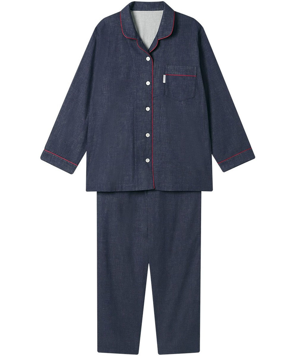 ワコール／睡眠科学 パジャマ 長袖 長ズボン 綿100%(本体) 二重ガーゼ レディース YDX518 睡眠科学／ワコール 