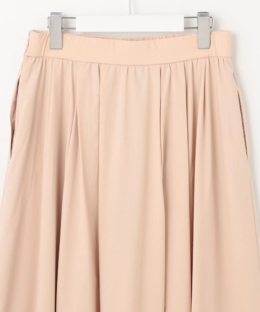 自由区 【XSサイズ～/洗える】ストレッチタイプライター タックギャザースカート 