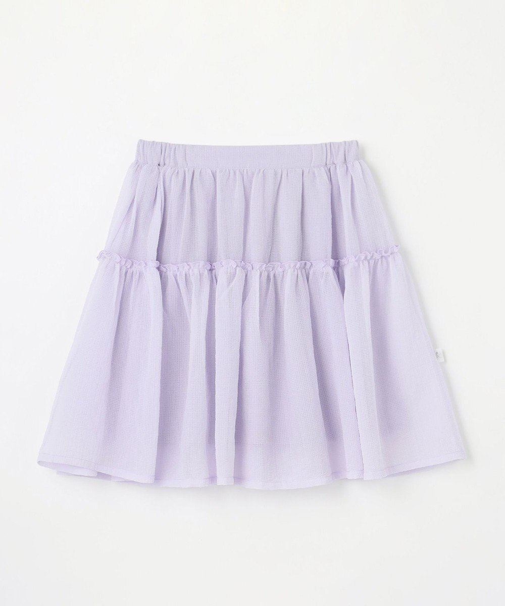 組曲 KIDS 【150-160㎝】シアーチェック スカート 