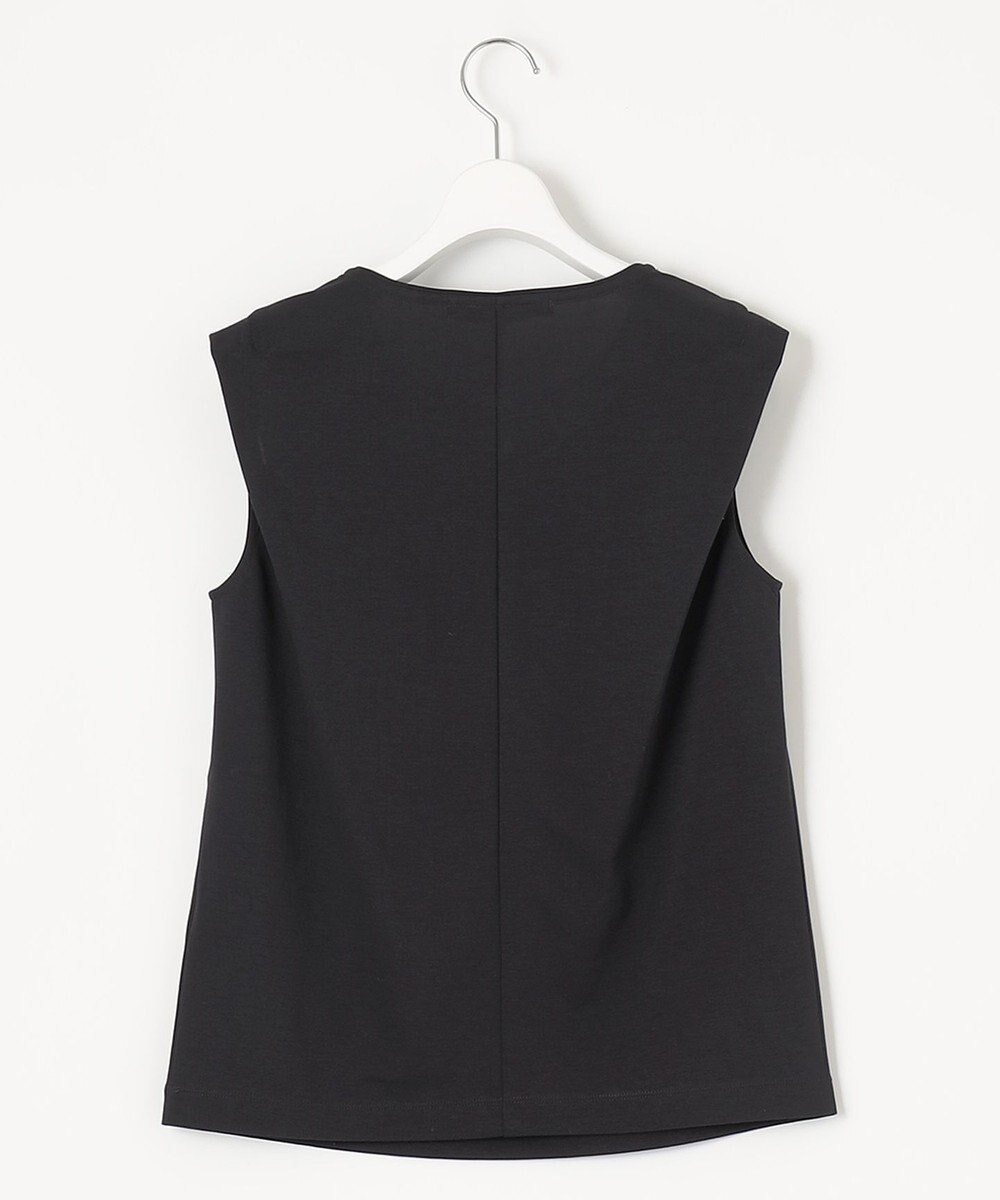 自由区 【接触冷感・洗える・XSサイズあり】ハイツイストポンチノースリーブインナー カットソー 