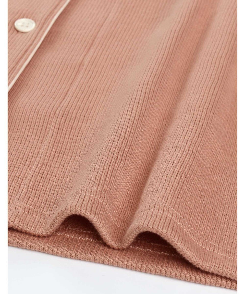 une nana cool 【綿混】ソフトコットンリブ 長袖開襟パジャマ MADE WITH LIBERTY FABRIC 