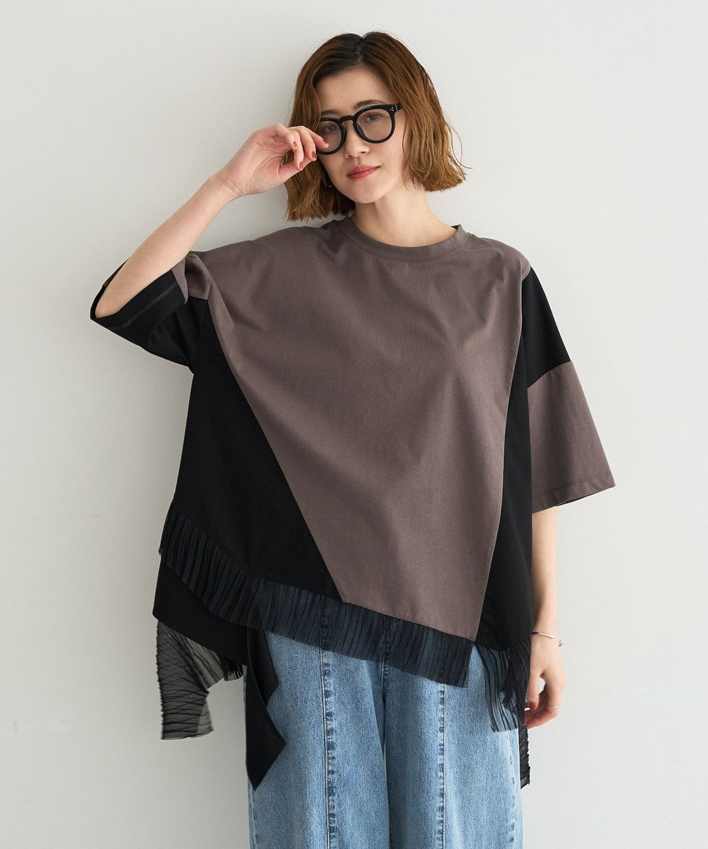 YECCA VECCA 裾アシメデザインプルオーバー 