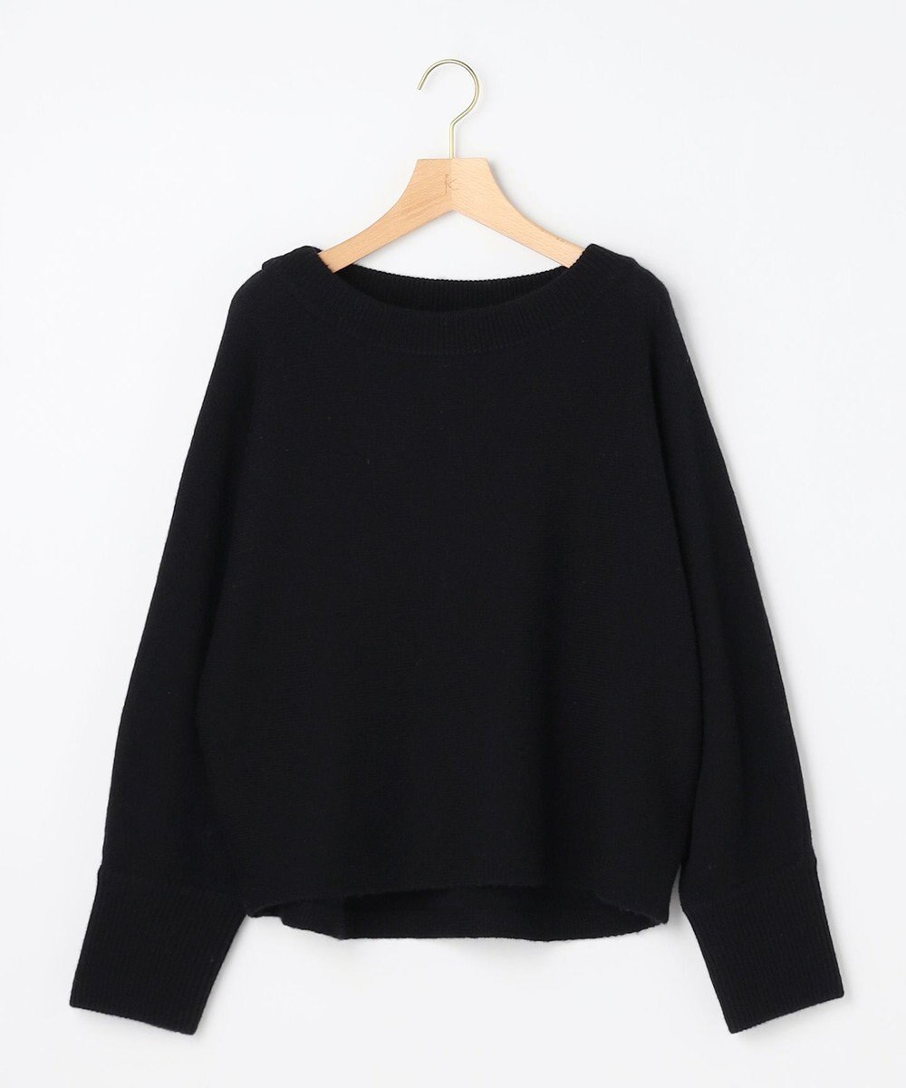 組曲 【加藤ローサさん着用】ウールカシミヤミックスボートネック ニット 