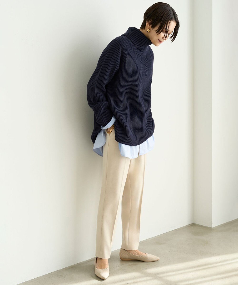 UNFILO 裏起毛テーパードパンツ 