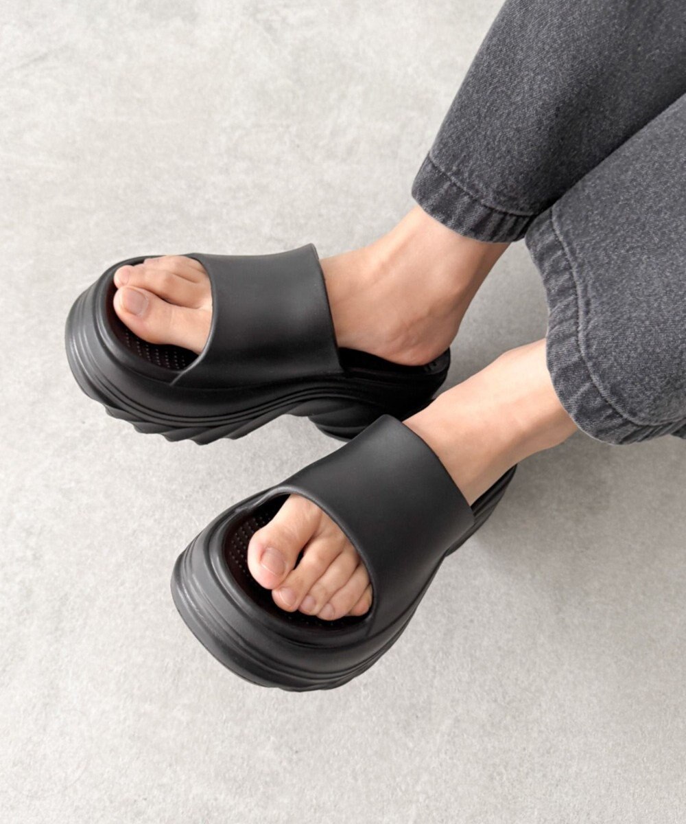 WEGO 厚底デザインラバーサンダル 