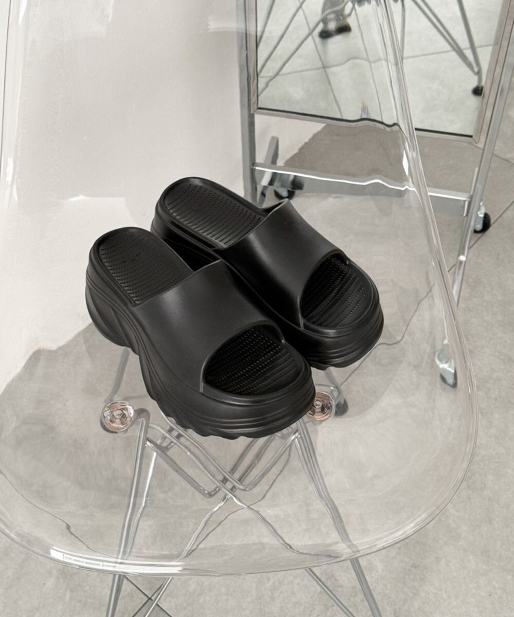 WEGO 厚底デザインラバーサンダル 