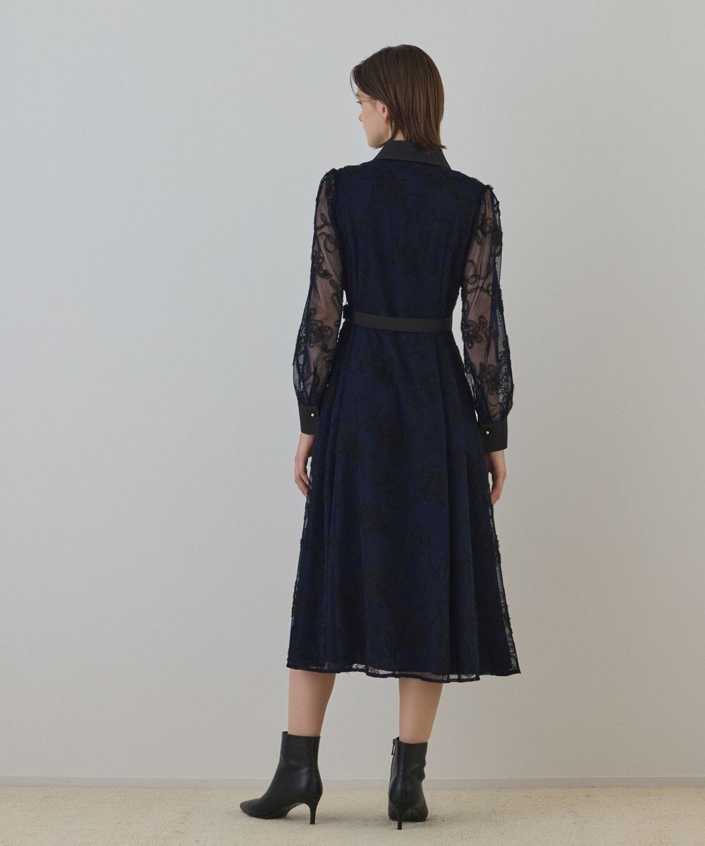 GRACE CONTINENTAL チュールコードレースワンピース 