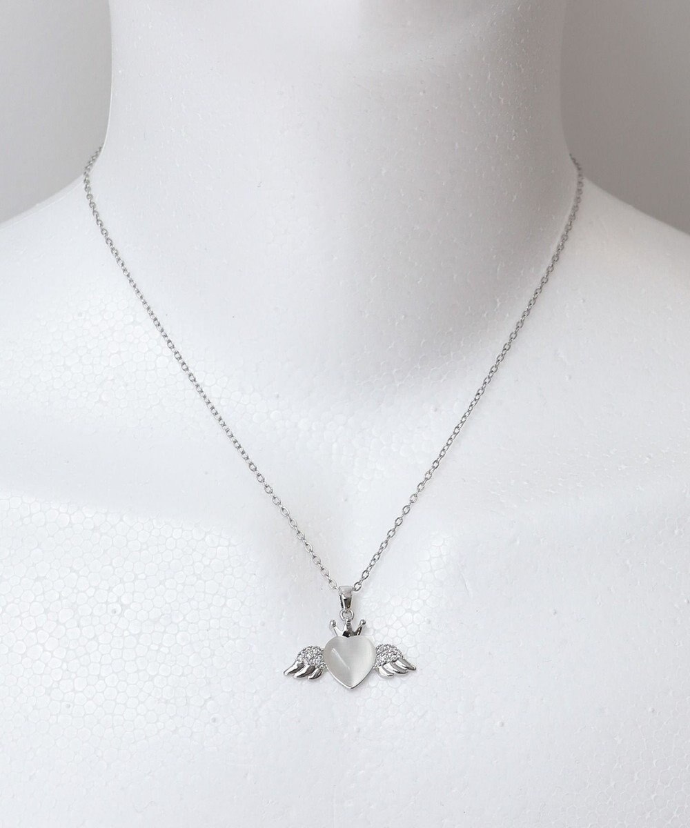 WEGO Lステンレスストーンモチーフネックレス 