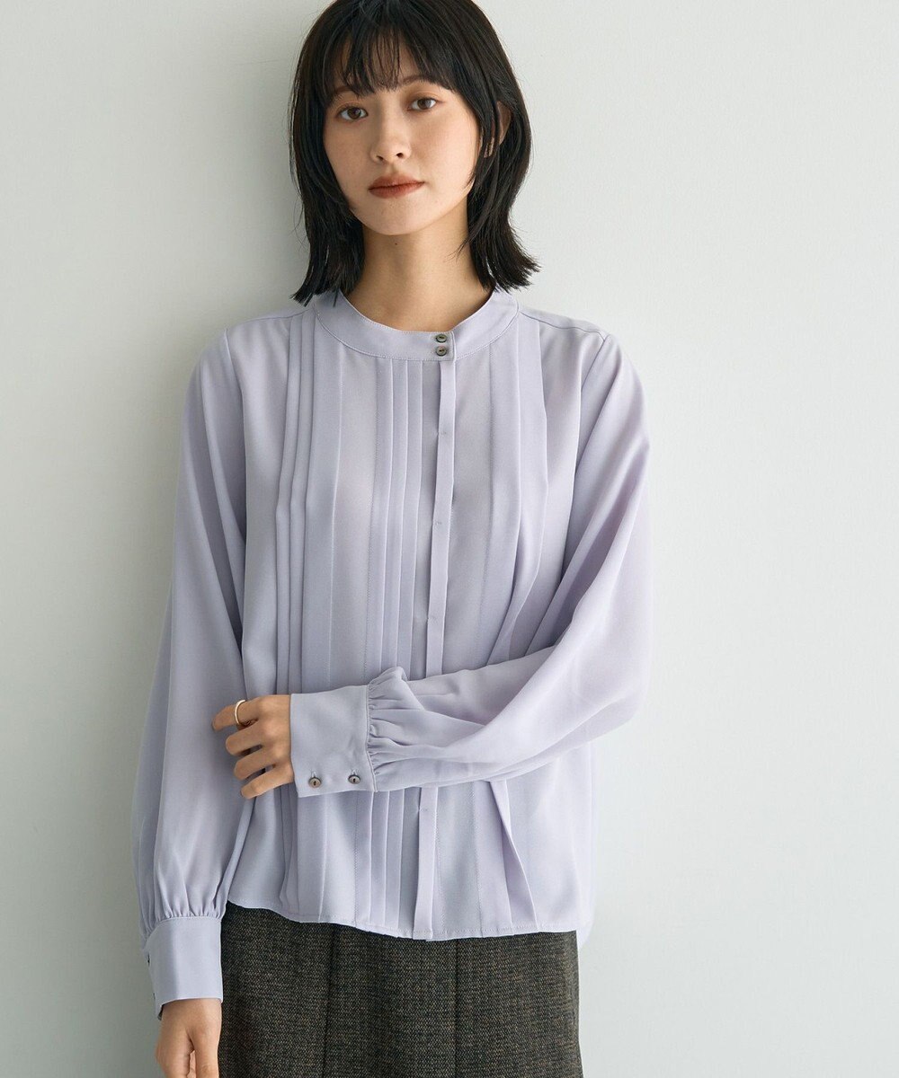YECCA VECCA タックデザインブラウス 
