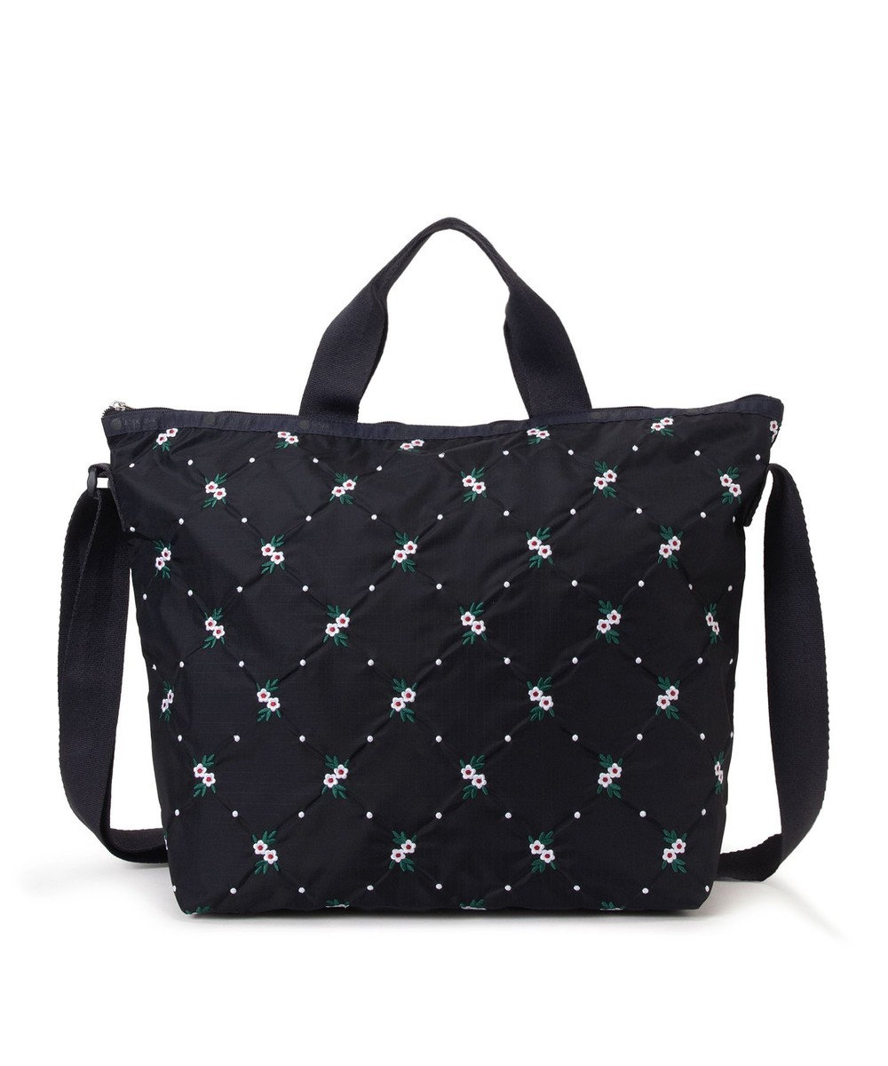 LeSportsac DELUXE EASY CARRY TOTE/フローラルラティスEMB 