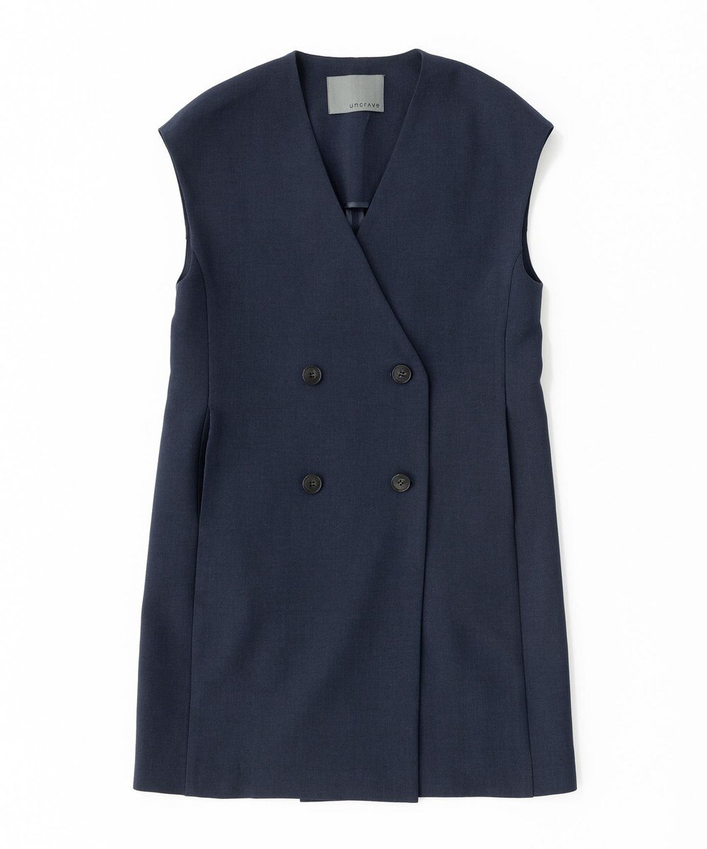 uncrave 【UVカット・接触冷感】ウォッシャブルドライサップ ジレ 