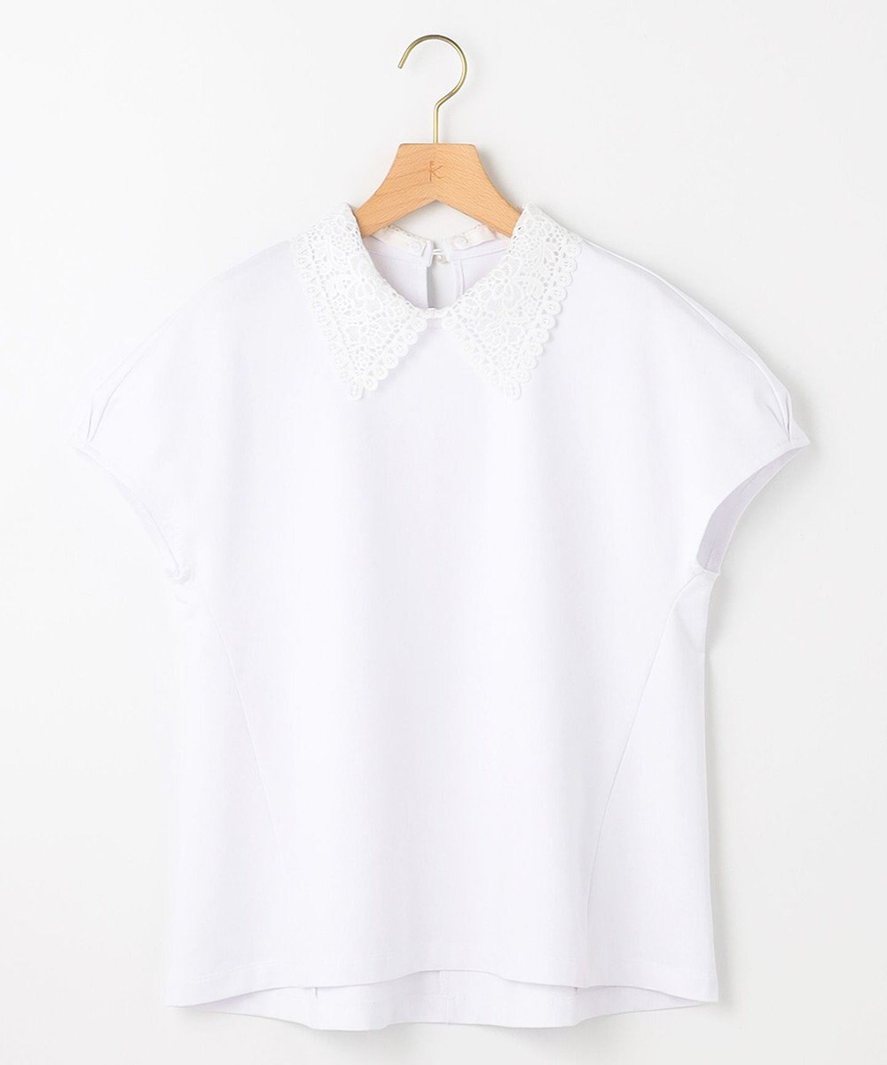 組曲 S 【2WAY】レース襟フレンチテリー カットソー 