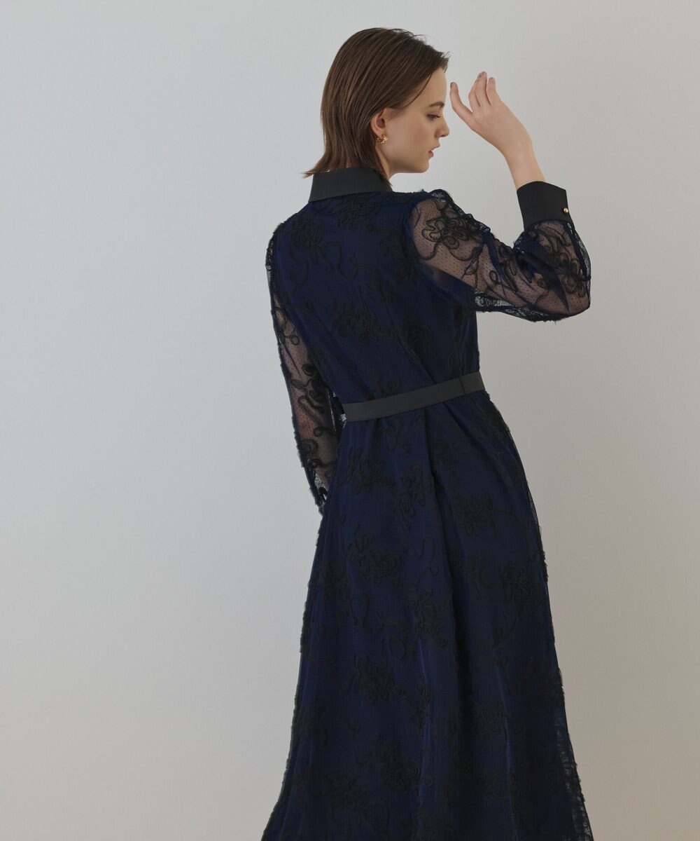 GRACE CONTINENTAL チュールコードレースワンピース 