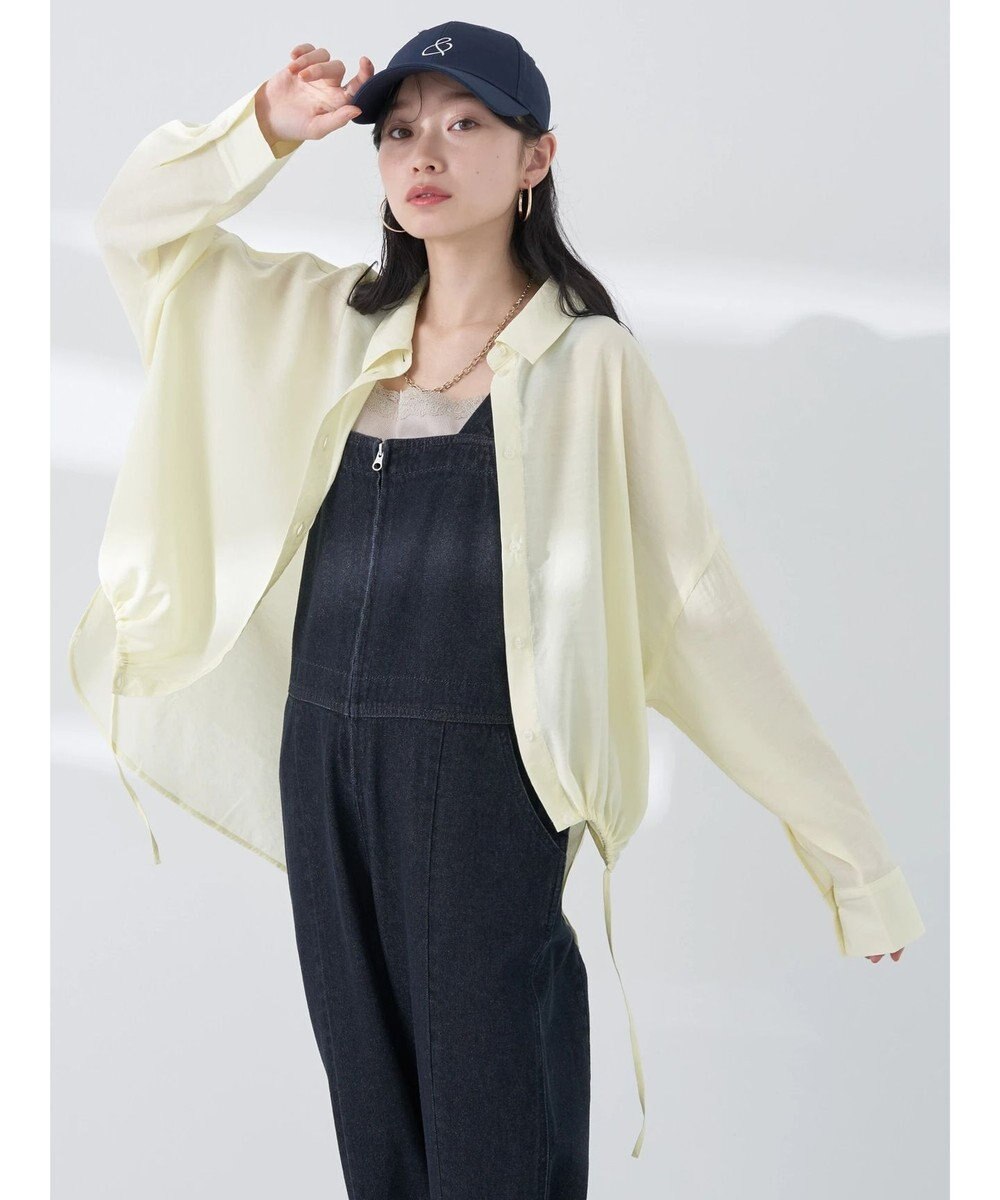 earth music&ecology ドロスト羽織シャツ 