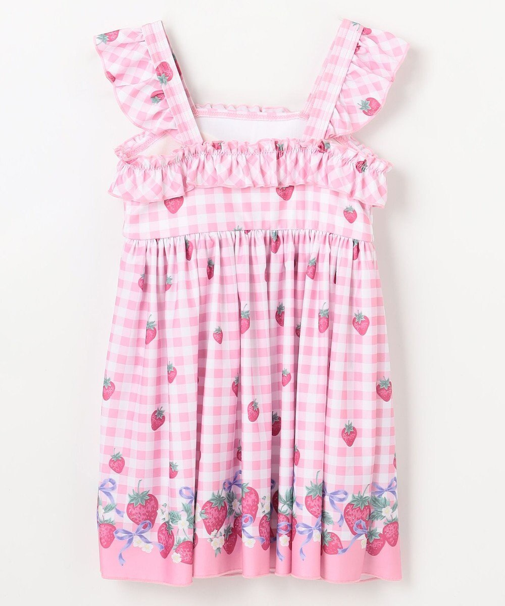 ANY KIDS ギンガム×フルーツ ワンピース水着 