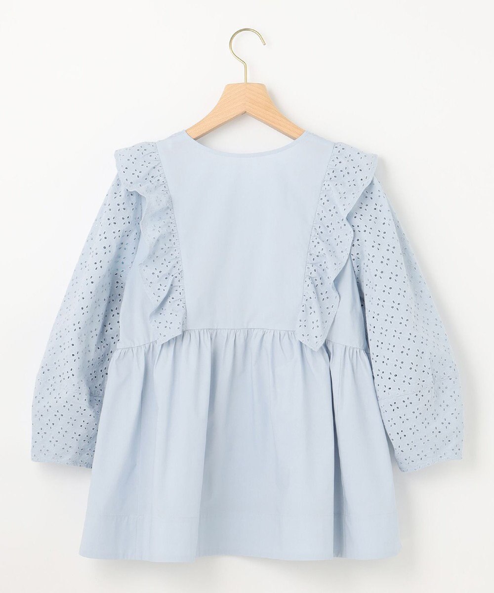 組曲 【WEB限定色あり】レースコンビシャーティング ブラウス 