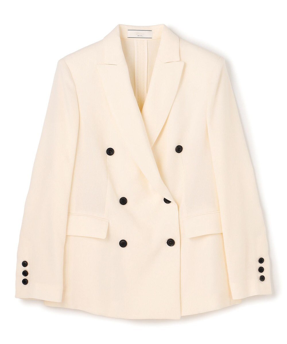 BEIGE， CAROLE / リネンライク ダブルジャケット 