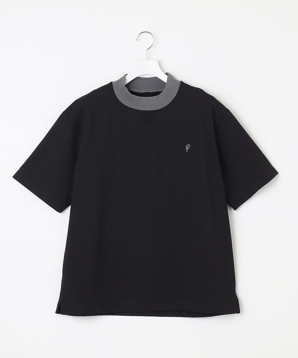 23区GOLF 【23Fondation/MEN】バイカラー モックネックシャツ 余裕のあるサイズ感 着疲れしない 