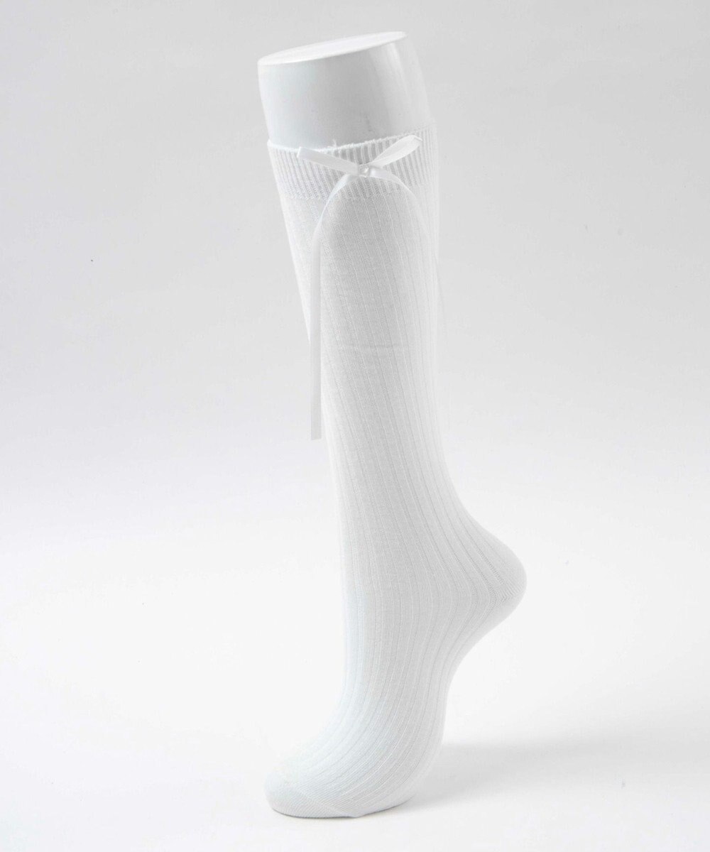 WEGO リボンリブハイソックス 