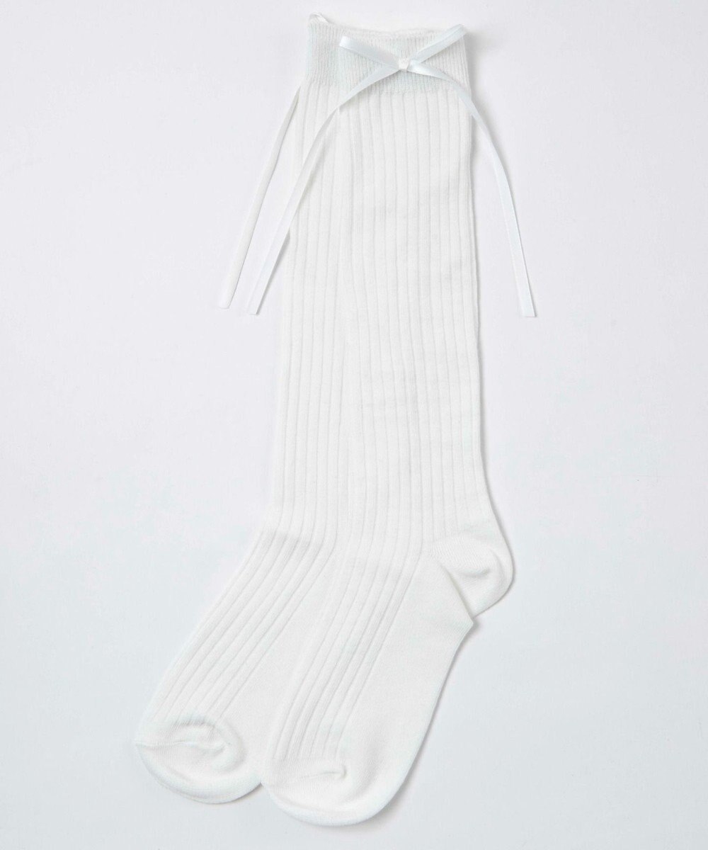 WEGO リボンリブハイソックス 