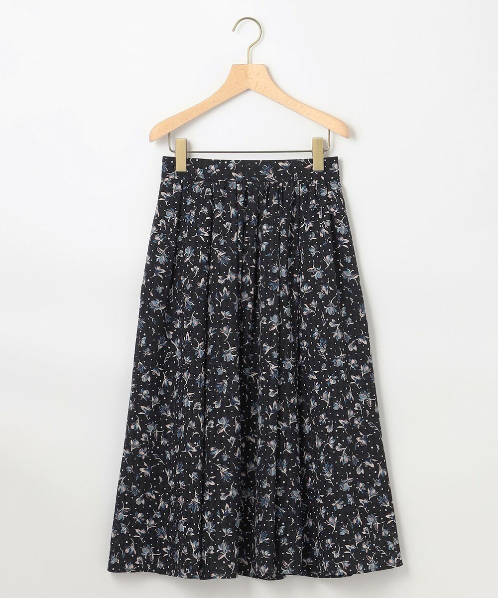 組曲 L フラワードットプリント スカート 