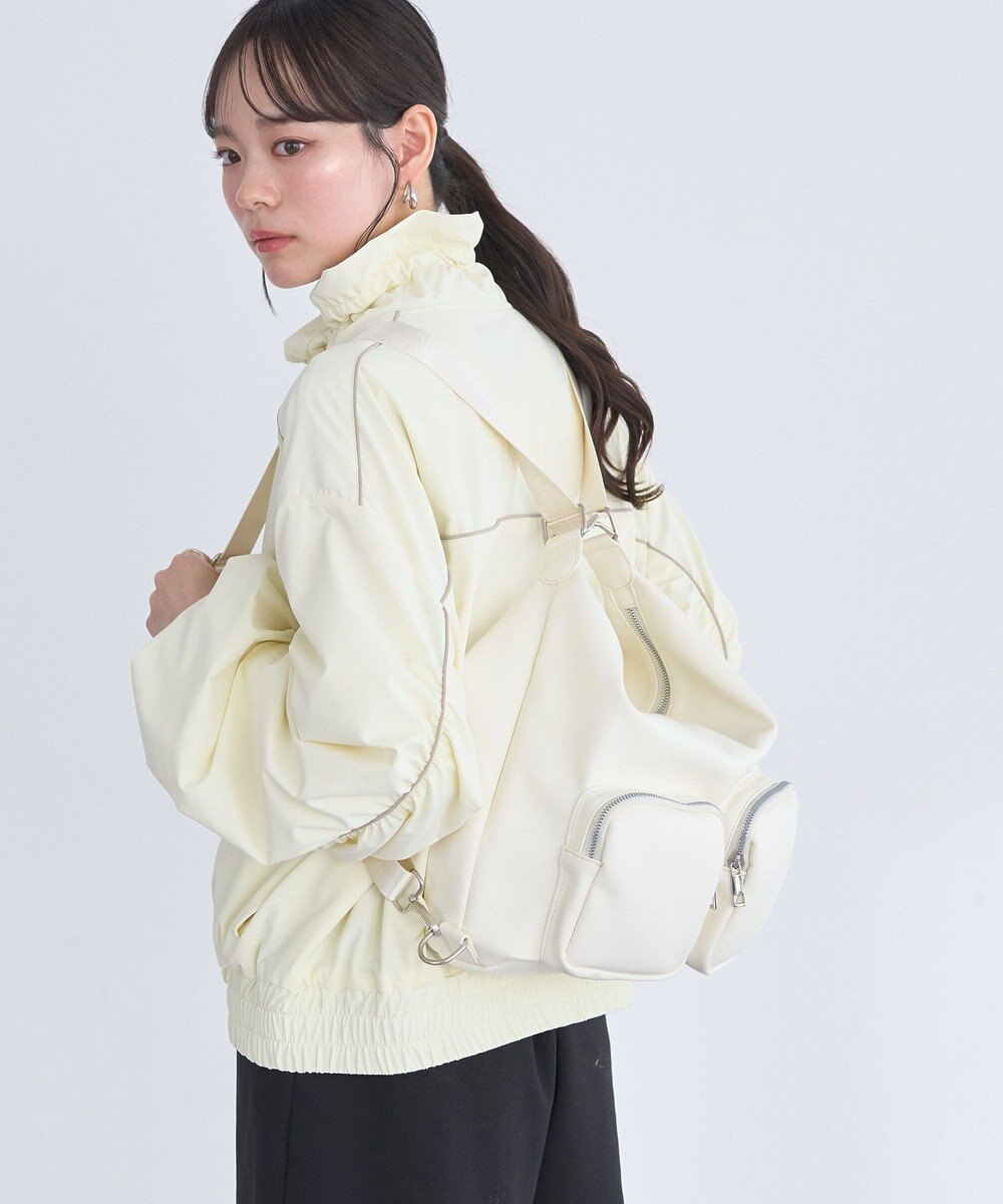 earth music&ecology Wポケット3WAYショルダーバッグ 