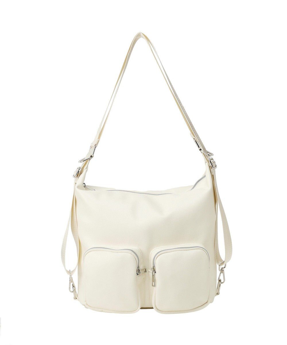 earth music&ecology Wポケット3WAYショルダーバッグ 