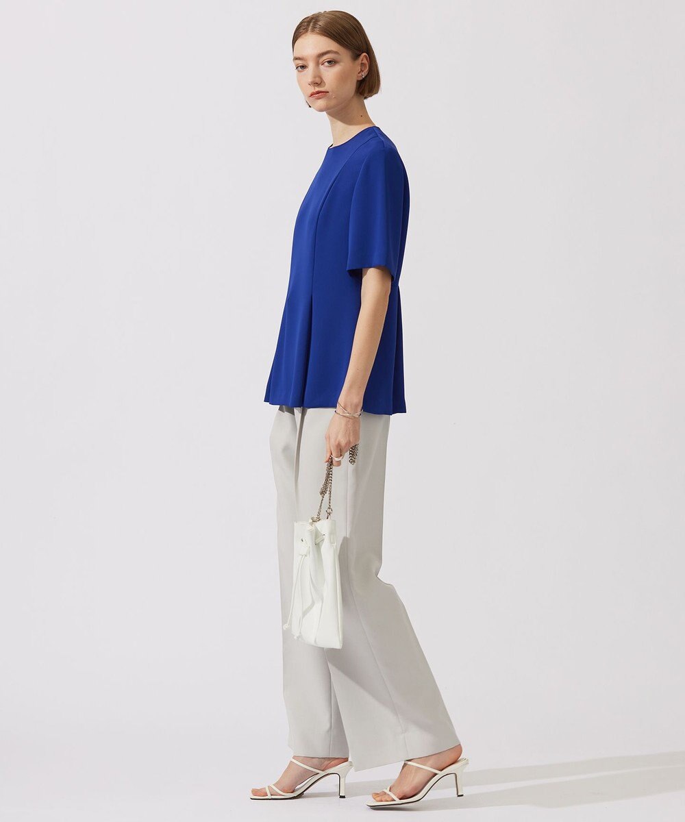 ICB 【UVカット・接触冷感・防シワ・洗える】エステルダブルクロス タックデザインプルオーバー 