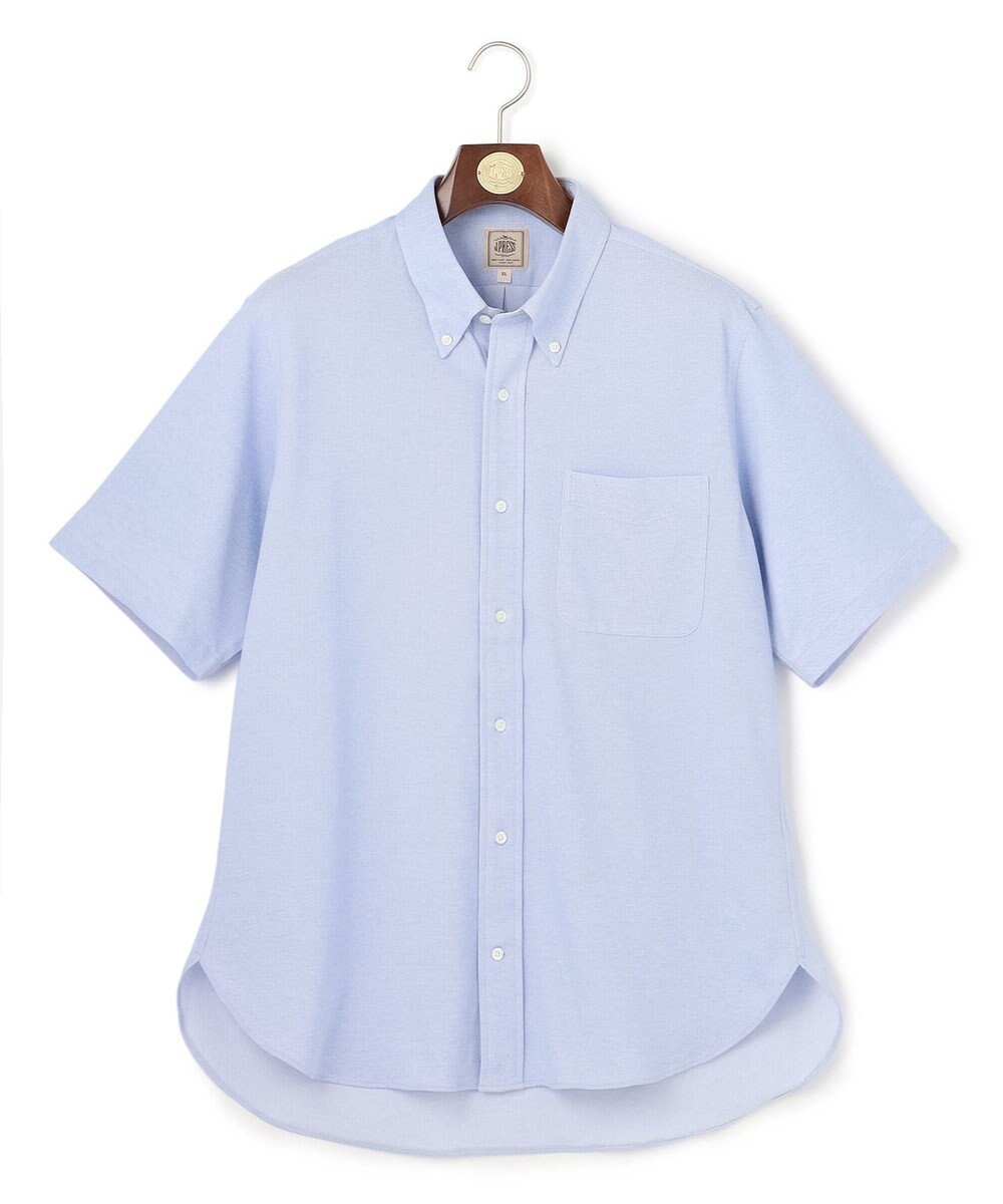 J.PRESS MEN 【KING SIZE】【吸水速乾 / 抗菌防臭 / 遮熱 / 防シワ】【J.PRESS OXFORD JERSEY】カノコインレイ半袖 シャツ / B.D. 