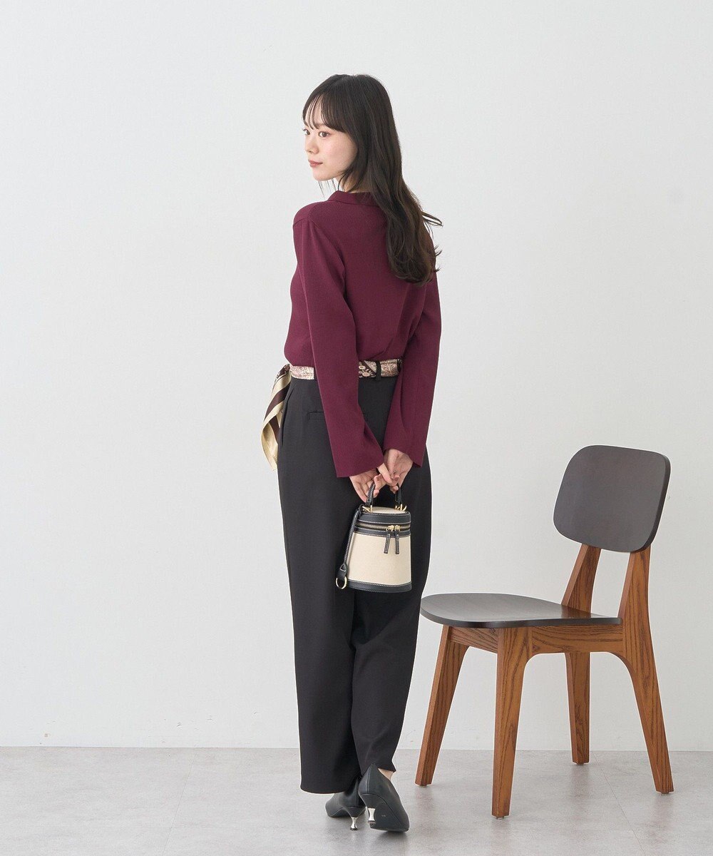 earth music&ecology 【接触冷感】襟付きニットカーディガン 