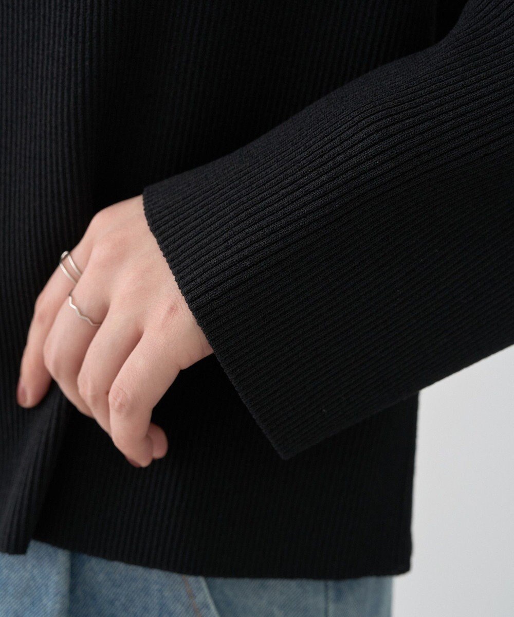 earth music&ecology 【接触冷感】襟付きニットカーディガン 