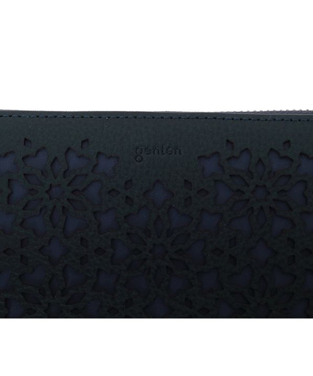 genten カレイド ラウンド長財布 