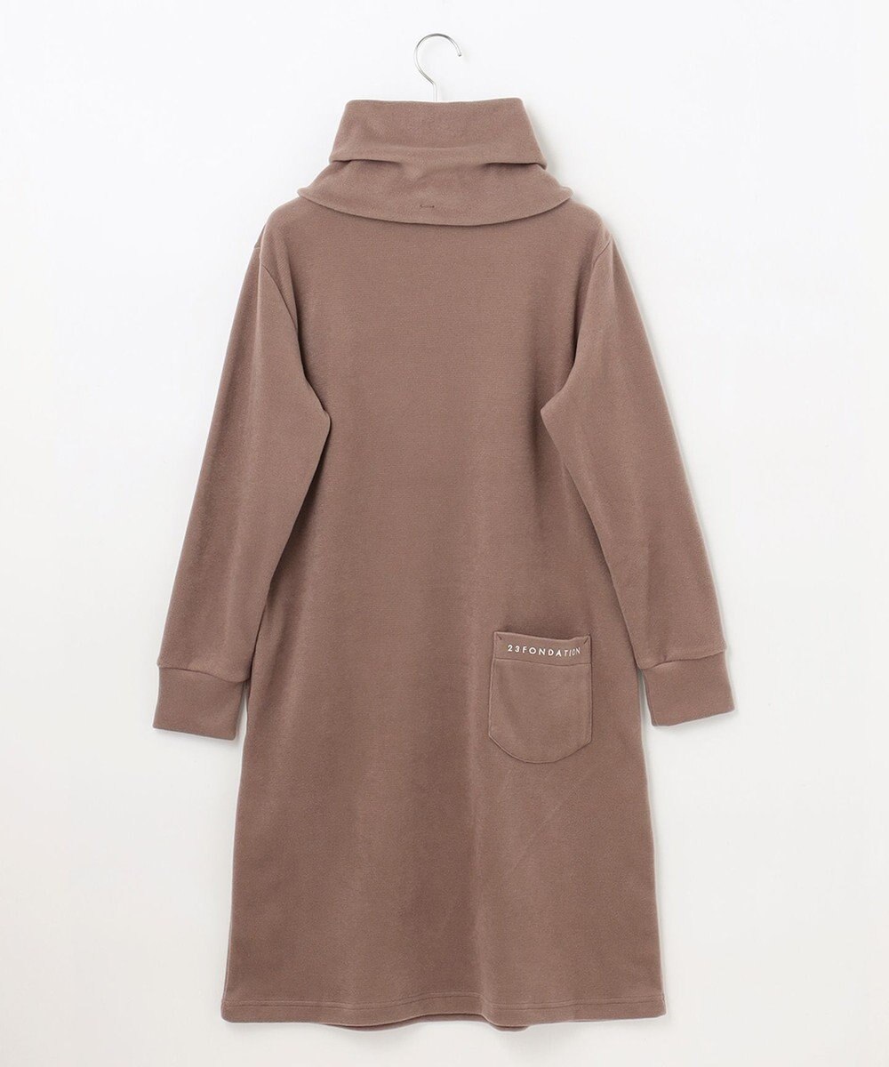 23区GOLF 取り外し可能なスヌード付き【23Fondation/WOMEN】【吸湿発熱】フーディー風 ワンピース 