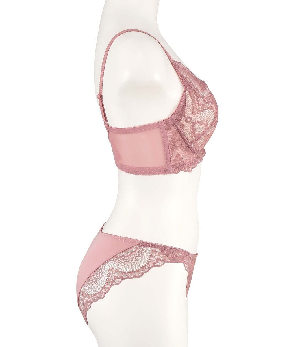 San-ai Resort（三愛水着楽園） 【新色アッシュローズ・アッシュグレー追加】 カシュクール脇高ブラジャー＆ショーツ 