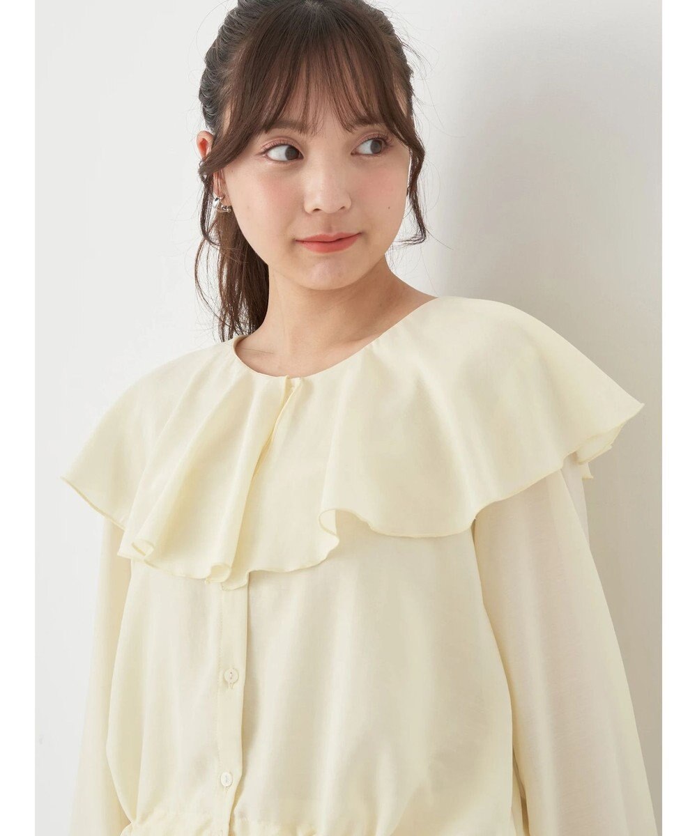 earth music&ecology ラッフルシアードロストブラウス 