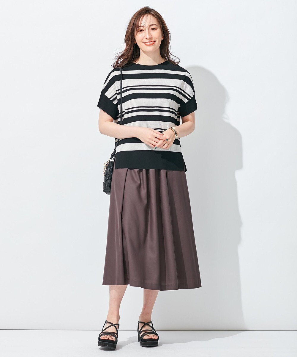 自由区 【抗菌/サスティナブル/セット着用可】EASY SET UP フレアスカート 