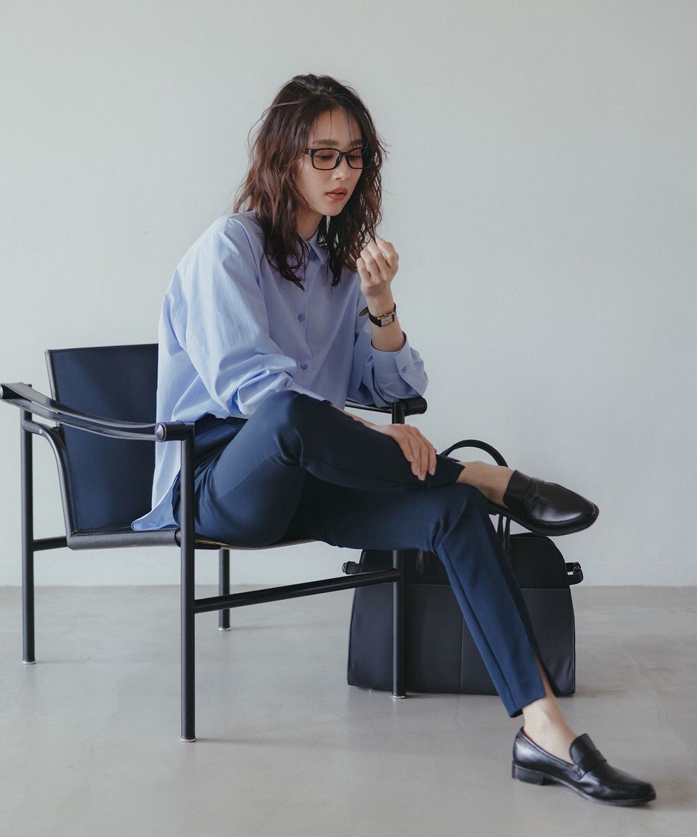 UNFILO 【MAG×スタイリストコラボ】イージーケアシャツ×ラメIラインスカート 