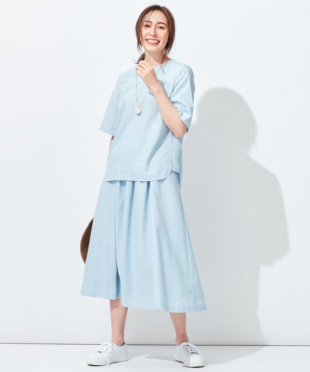 自由区 【抗菌/サスティナブル/セット着用可】EASY SET UP フレアスカート 