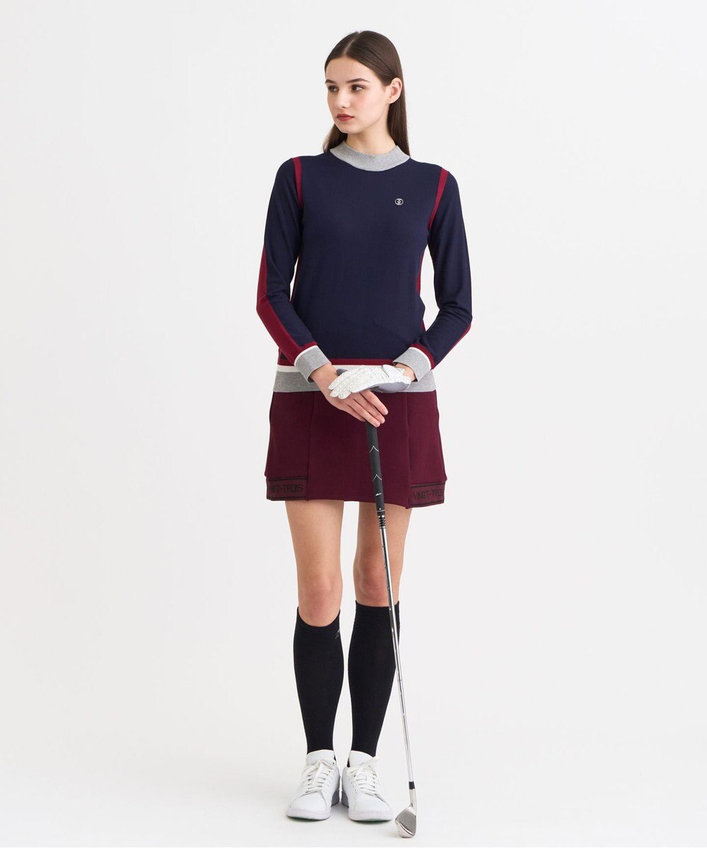 23区GOLF 【WOMEN】カラーブロックセーター 