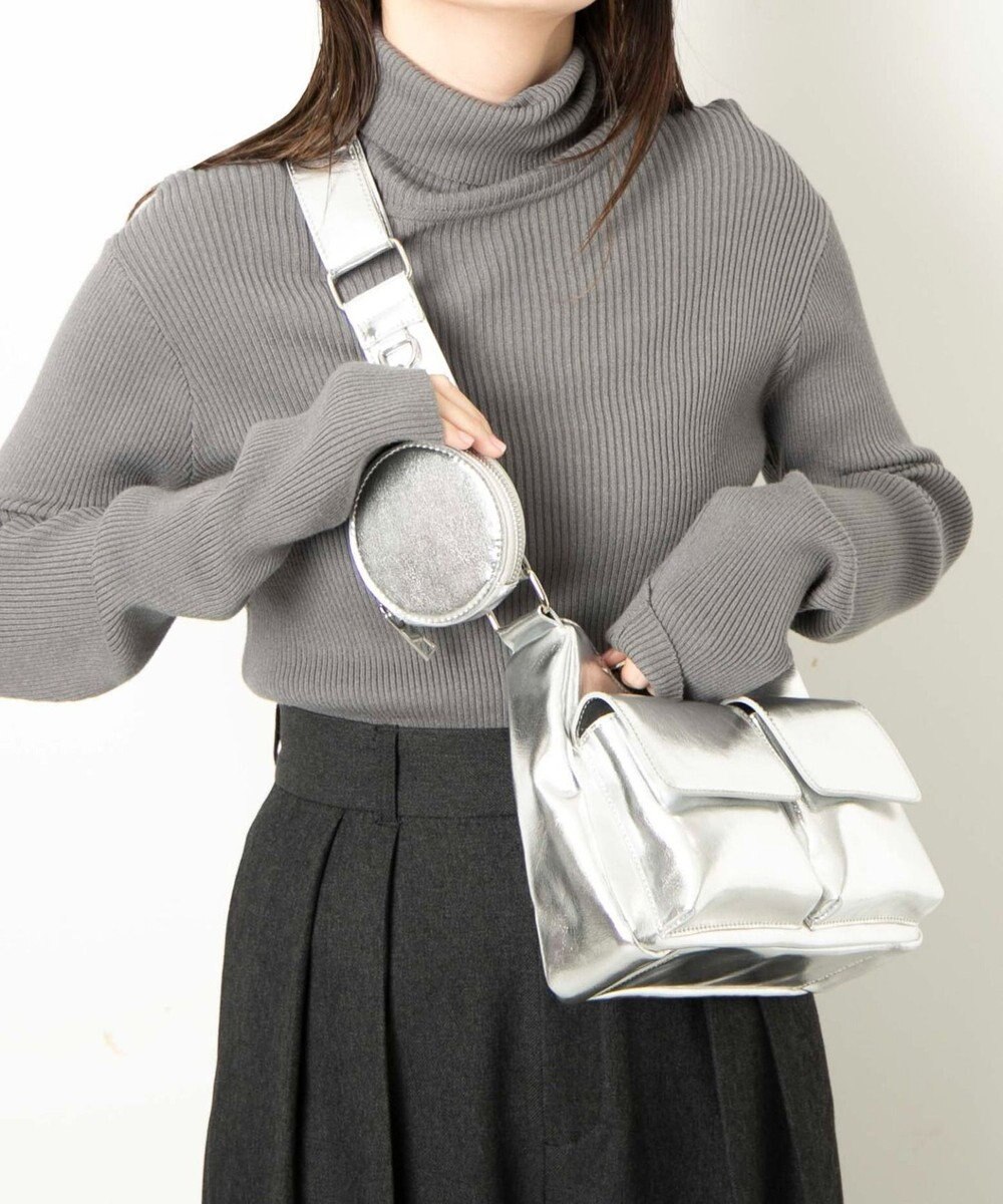 WEGO ポーチ付きポケットデザインショルダー 