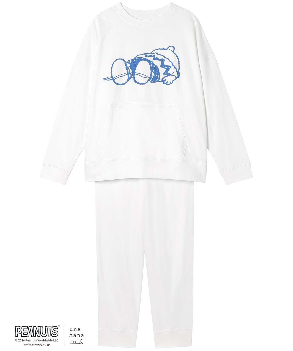 une nana cool MADE WITH PEANUTS 【綿100％】やわらか裏毛パジャマ 