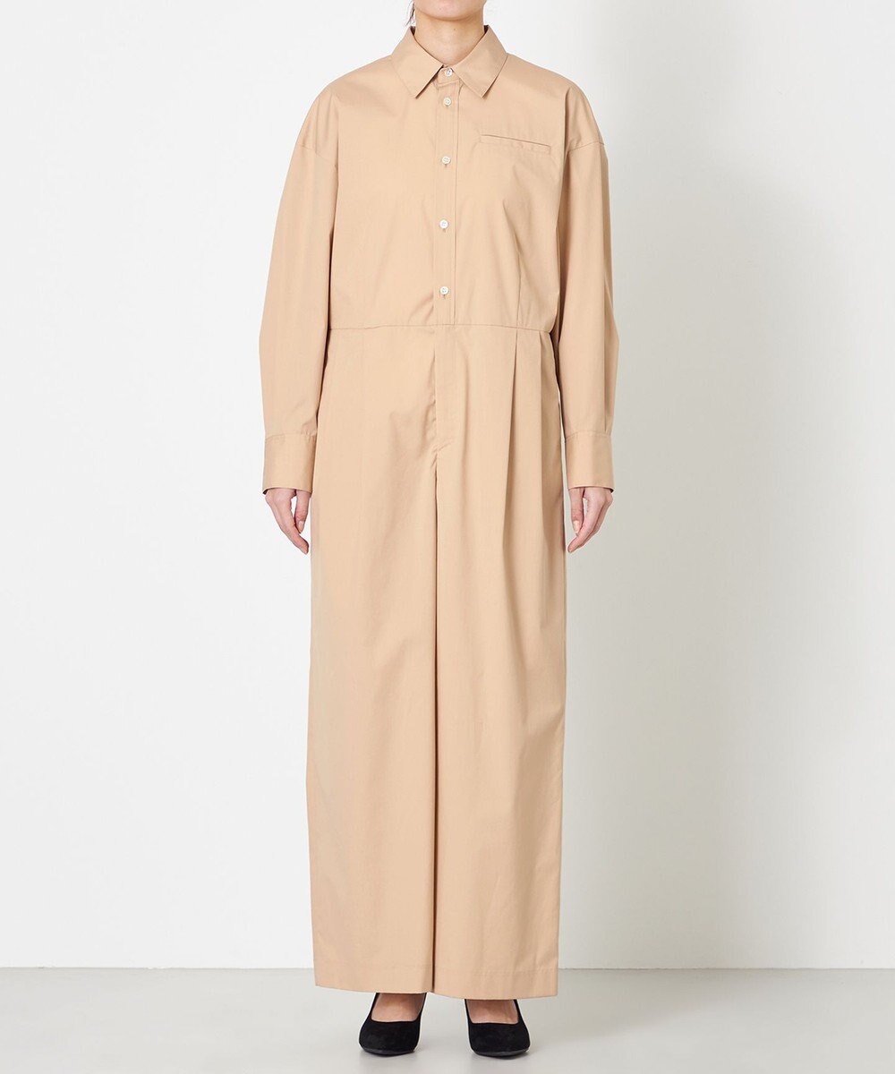 NAVE 【ReNAVE・セットアップ可/洗える/接触冷感/UVケア】コットンポリブロード オールインワン 