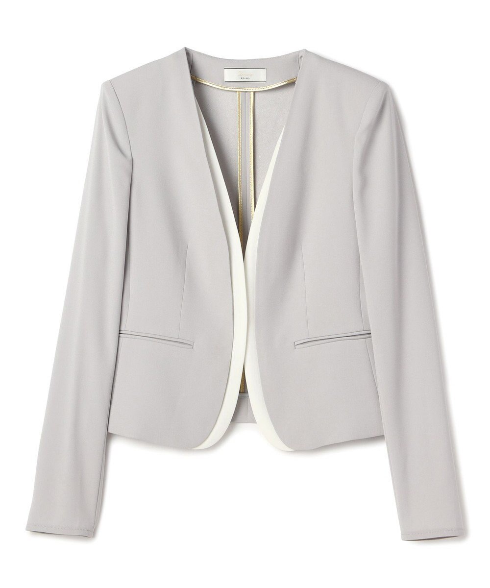 BEIGE， 【Lsize・セットアップ対応】CINDY / ダブルカラージャケット 