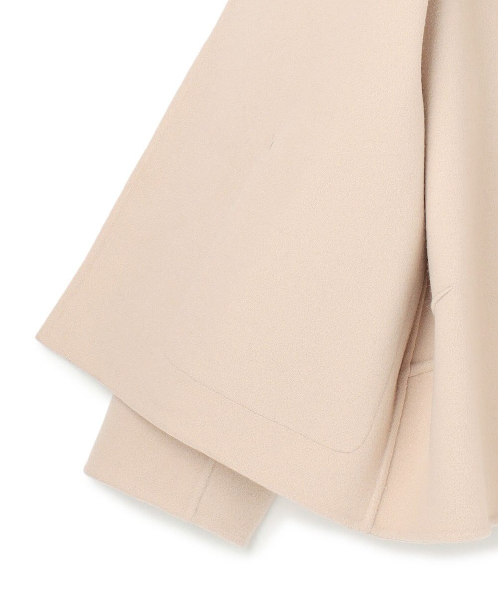 BEIGE， 【WEB限定】PAYSON / ウールリバーノーカラーショートコート 