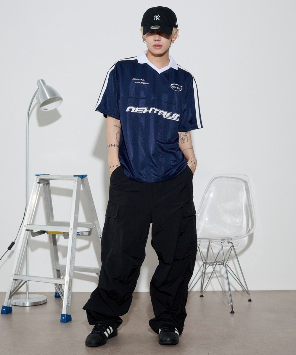 WEGO 【ユニセックス着用ITEM/MLサイズ展開】ラインゲームロゴT（SS） 
