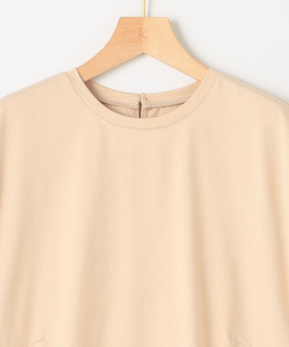 組曲 S 【洗える】バックパールフレアカットソー 